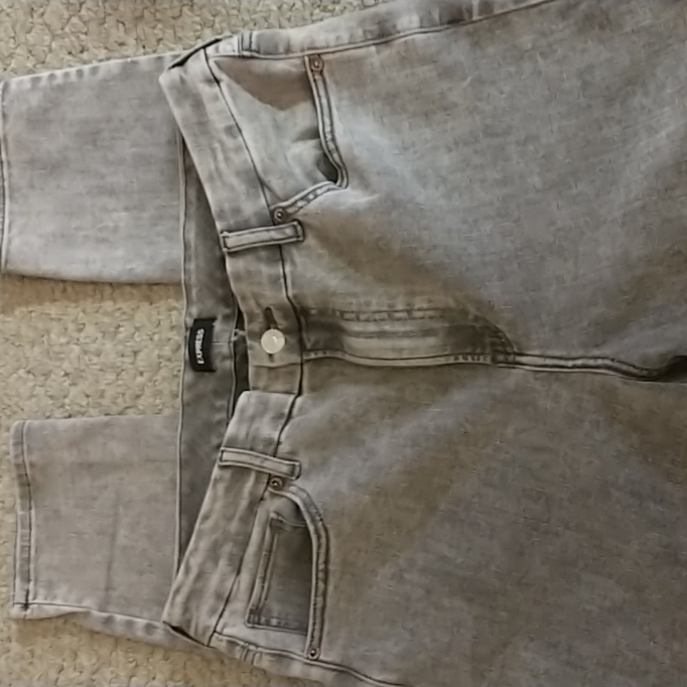 Express denim leggings size L